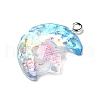 Transparent Resin Pendants RESI-H036-01C-2