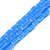 Opaque Solid Color Glass Beads Strands GLAA-N052-03-A16-1