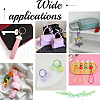 Gorgecraft 12Pcs 12 Colors Alloy Spring Gate Rings FIND-GF0006-90-6