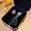 Imitation Pearl Tassel Dangle Earrings DX8372-14-1