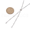 Non-Tarnish 304 Stainless Steel Satellite Chain Slider Necklace Making AJEW-JB01247-02-2