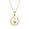 925 Sterling Silver Micro Pave Clear Cubic Zirconia Star Pendant Necklaces for Women Jewelry Gift KP5211-3