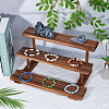 3-Tier Wooden Jewelry Organizer Display Risers ODIS-WH0058-18A-5