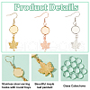 304 Stainless Stee Dangle Earring Findings EJEW-GA00003-4