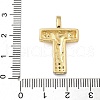 Brass Micro Pave Cubic Zirconia Pendants KK-B126-02G-T-3