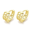 Chain-Shaped Brass Hoop Earrings EJEW-L211-009A-G-1