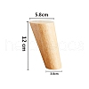 Wooden Furniture Legs WOCR-PW0001-240B-1
