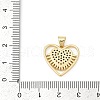 Brass Micro Pave Cubic Zirconia Pendants KK-U058-33G-3