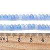 Dyed Natural Malaysia Jade Rondelle Beads Strands X-G-E316-2x4mm-60-2