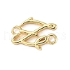 Brass Faith Fe Connector Charms KK-Q068-19G-1