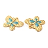 304 Stainless Steel Enamel Pendants STAS-K256-16G-01-2