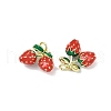 Brass Enamel Pendants KK-H072-18G-14-2