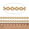 304 Stainless Steel Flower Charm Chains CHS-B006-04G-3