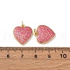 Brass Enamel Pendants KK-S525-11G-A-3