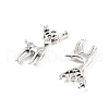 Tibetan Style Alloy Animals Pendants PALLOY-V007-01AS-10-2
