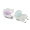 Frosted Transparent Acrylic Beads OACR-A032-21-2