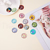   Printed Picture Glass Cabochons GGLA-PH0005-25mm-002-4