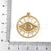 Brass Micro Pave Cubic Zirconia Pendants KK-S528-05G-3