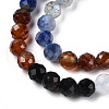 Natural & Synthetic Mixed Gemstone Beads Strands G-D080-A01-02-13-3