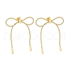 Ion Plating(IP)304 Stainless Steel Butterfly Stud Earrings DJEW-B108-10G-2