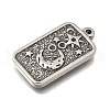 304 Stainless Steel Pendant Cabochon Settings STAS-H477-07P-2
