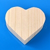 Valentine's Day Theme Wooden Ring Storage Box VALE-PW0003-04-1