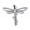 Non-Tarnish 304 Stainless Steel Pendants STAS-C097-09P-1