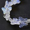 Transparent Glass Beads Strands GLAA-F114-04E-4