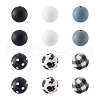 78Pcs 6 Style Food Grade Eco-Friendly Silicone Focal Beads SIL-TA0001-12-11