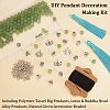 Olycraft Natural Green Aventurine Beaded Pendant Decoration Jewelry Set DIY Making Kit DIY-OC0012-06-4