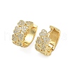 Heart Brass Micro Pave Cubic Zirconia Hoop Earrings EJEW-A132-10G-02-4