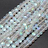 Synthetic Moonstone Beads Strands G-F142-6mm-01-1