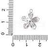 Brass Micro Pave Cubic Zirconia Pendants KK-D357-11P-3