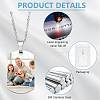 BENECREAT 25Pcs 304 Stainless Steel Stamping Blank Tag Pendants STAS-BC0003-81-4