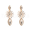 Sparkling Geometric Earrings with Alloy and Colorful Rhinestones for Women's Party Look ST1940134-1