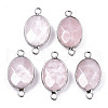 Natural Rose Quartz Links/Connectors G-T131-102-29-1