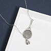 Tennis Racket & Tennis Alloy Pendant Lariat Necklaces FS-WGFD703-01-3