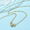 304 Stainless Steel 3 Round Beads Pendant Necklaces NJEW-JN05194-1
