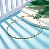 Natural Crackle Agate Beaded Necklaces for Women NJEW-JN03789-04-2