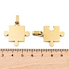 304 Stainless Steel Split Pendants STAS-K283-01G-2