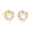 Brass Micro Pave Cubic Zirconia Pendants KK-N263-78B-G-1