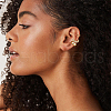 C-Shaped Brass Micro Pave Cubic Zirconia Cuff Earrings EJEW-WH0519-27B-5