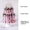 CRASPIRE 10 Sets 10 Style Number Plastic Imitation Pearl & Rhinestone Cake Toppers FIND-CP0001-67-5