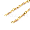 Brass Chain Necklace Making KK-K337-13G-02-2