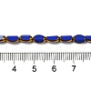 Electroplate Glass Beads Strands EGLA-P061-02A-01-4