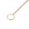 Wire Wrapped Natural Rose Quartz Moon with Tree of Life Pendant Decorations HJEW-K046-07G-05-5