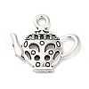 Teapot Tibetan Style Zinc Alloy Charms TIBEP-R334-179AS-RS-1