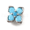 Brass Micro Pave Cubic Zirconia Beads KK-D356-03B-P-1