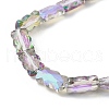 Electroplate Glass Beads Strands EGLA-L045-F-HR01-3