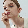 8 Pair 8 Style Natural & Synthetic Mixed Gemstone Beaded Column Drop Earrings EJEW-AB00040-7